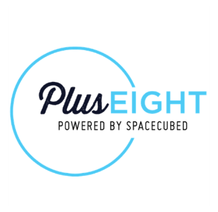 Plus Eight powered by Spacecubed logo
