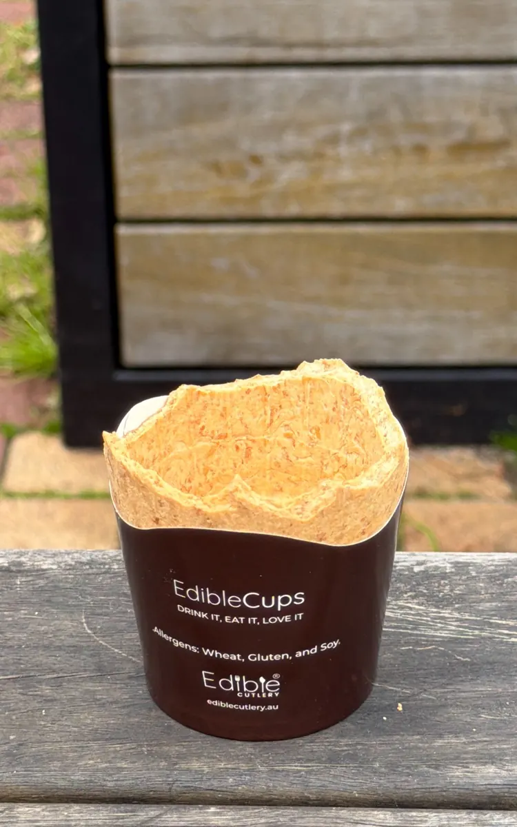 A small ring of cup left in the sleeve